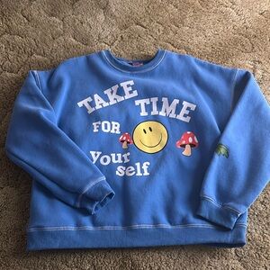 Blue edikted crewneck. Size M